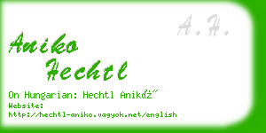 aniko hechtl business card